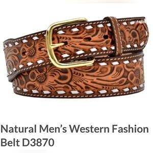 Leather Western Belt - Men's 36"